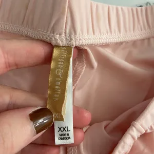 Gilligan & O’Malley women’s light pink satin drawstring soft pajama‎ shorts XXL thumbnail 9