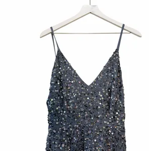 NWT ASOS Sequin Maxi Dress Blue Women’s Size 6 thumbnail 5
