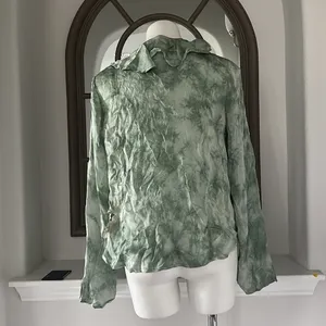 Free People New Women’s Lyocell Tie Front Blouse, Size M New w/Tag Retail $128 thumbnail 11
