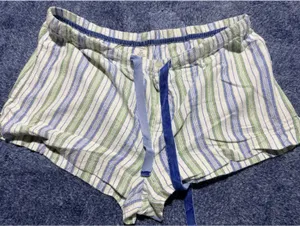 American Eagle Outfitters Women's Low Rise Striped Shorts Medium thumbnail 1