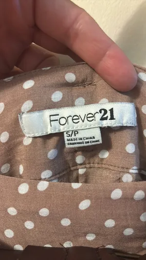 Forever 21 Brown Polka Dot Skirt thumbnail 2