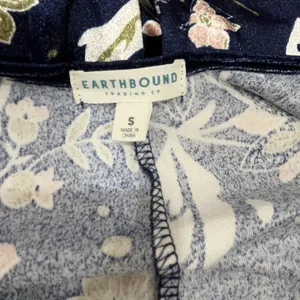 Earthbound Trading Co Floral Velvet Tie Wide Leg Jumpsuit Size Small thumbnail 7