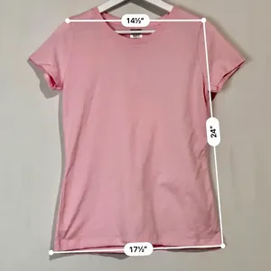 Jerzees Women’s Casual Crewneck Short Sleeve Tee Shirt Pink Size Medium NWOT thumbnail 5