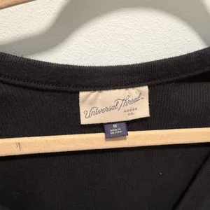 Universal‎ Thread Bodysuit Black Medium Ribbed V-Neck Sleeveless Casual thumbnail 2