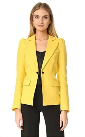 Smythe Mildred Yellow Linen Blazer 2 thumbnail 1