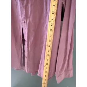 Needle & Cloth Mauve Linen Blend Button Down Shirt Long Sleeve‎ Womens Large NWT thumbnail 6