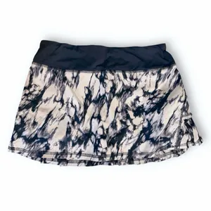 Lululemon Run Pace Setter Skirt Granite Black Mojave Tan Size 4 Tall thumbnail 8