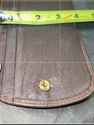 Brown Leather Snap Coin Pouch thumbnail 6