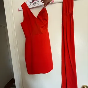 NBD Jasper Mini Dress in Red Orange thumbnail 3