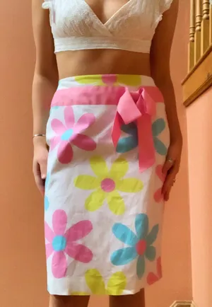 1960 Inspired Floral Skirt thumbnail 1