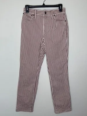 Madewell The High-Rise Slim Boyjean in Luca Stripe Size 25 Pre-owned thumbnail 4