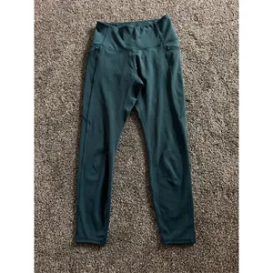 Move Theology Leggings Womens Size M Teal Green High-Waisted Side Pockets thumbnail 2