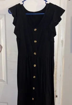 Amazon Black Midi Dress thumbnail 1