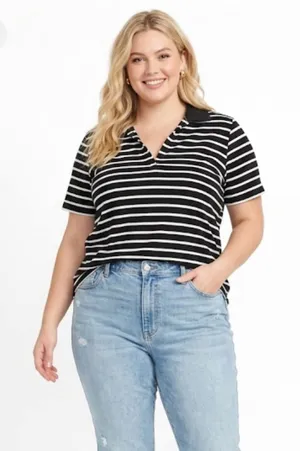 White Stag striped cotton polo shirt size XLarge thumbnail 1