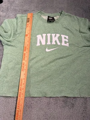 Nike Green Crewneck Sweatshirt large logo swoosh thumbnail 9