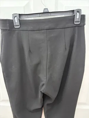 Express size 8 reg black ponte straight leg pants thumbnail 7
