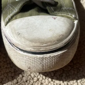 Rue 21 Olive Green Low-Top Canvas Sneakers thumbnail 3
