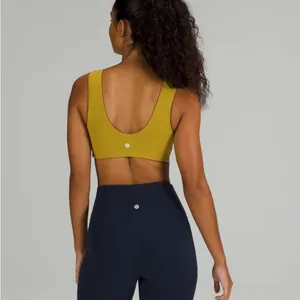 Lululemon Nulu Cross-Front Yoga Bra : Light Support, B/C Cup - Auric Gold thumbnail 2
