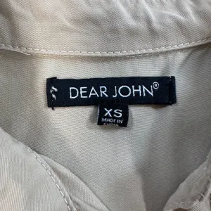Dear John Shirt Dress Women's X-Small Beige Long Sleeve Collared Mini Utility thumbnail 8