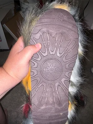 Snow boots Faux Fur Statement in Multicolor Patch size 10.5 new thumbnail 6