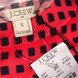 J Crew factory size small 3/4 sleeve top; new thumbnail 4