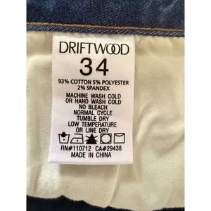 Driftwood Margo Floral Embroidered Wide Leg Seam Jeans Medium Wash Denim 34/29 thumbnail 11