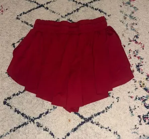 Garnet athletic flowy shorts Red thumbnail 1