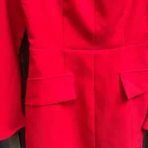 Commense Women’s Mock Neck Red Bell Sleeve Mini Dress Size Sm NWT Chic Y2K thumbnail 3