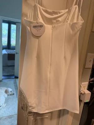 Selfie Leslie White Mini Dress thumbnail 3