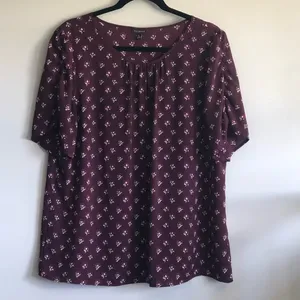 Talbots XL Semi Sheer Blouse thumbnail 1