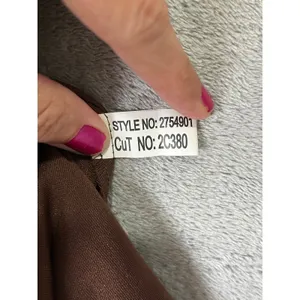 Vintage Y2K Babydoll Silk Chiffon Sequin Brown Midi Dress Small‎ Earth Fairy New thumbnail 9