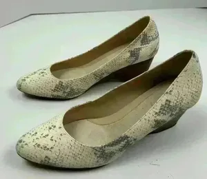 COLE HAAN The Go-to Wedge Chalk Python Snake  Print- Size 8.5‎ thumbnail 1