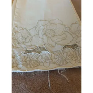 Soft Surroundings The Ultimate Wide Leg Crop Jeans Embroidered Ivory 6 thumbnail 2