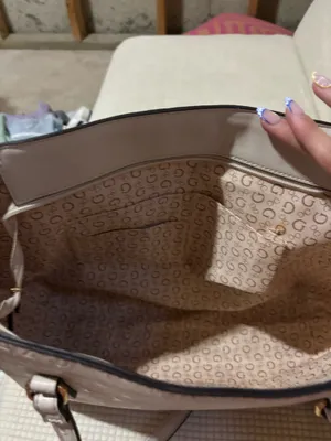 Guess tote bag beige off white color thumbnail 3