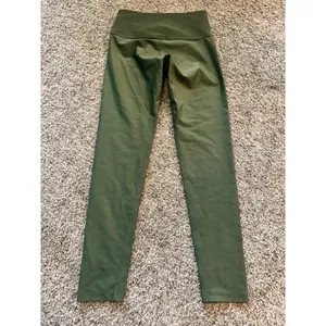 Noli Yoga Liquid Legging Hunter Green High Rise Shiny Metallic Workout Small thumbnail 5