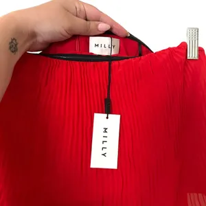 MILLY Sylvie Strapless Pleated Chiffon Dress NWT‎ Sz 4 thumbnail 4