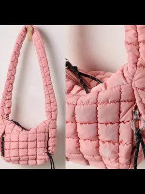 Free People Soft Quilted Pink Shoulder Bag thumbnail 2