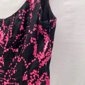 Jones New York Fit & Flare Dress Black‎ Pink 10 thumbnail 11