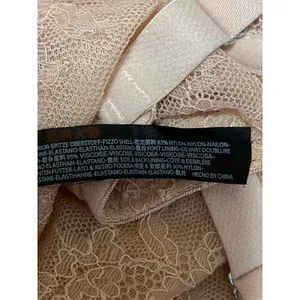 Urban Outfitters Out From Under Peach Lace Corset Bustier Longline Crop Top M thumbnail 5