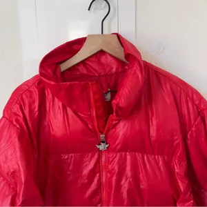 Boys Lie Red Puffer Logo Jacket in Red M/ L thumbnail 6
