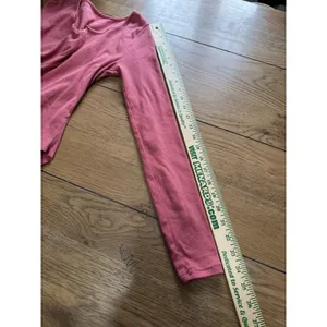 Old Navy Women Size Small‎ Long Sleeve V Neck T Shirt Pink Ribbed Stretch Preppy thumbnail 6
