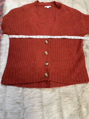 American Eagle Rust Color Button Up Cardigan XS thumbnail 5