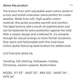 Boutique Button Down Oversized Coat thumbnail 9