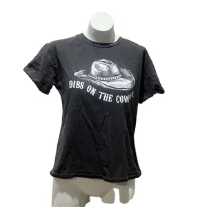 Miss Me Women's Gray "Dibs On The Cowboy" T-Shirt Size M thumbnail 2