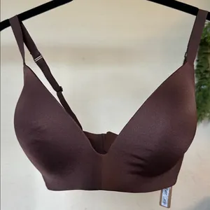 NWT SKIMS Wireless Form lightly lined Bra Cocoa Size 32DDD‎ thumbnail 4
