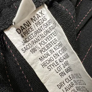 Vintage Dani Max Pinstripe Dress Pants Elastic Waist Trousers‎ Career Size 12 thumbnail 9