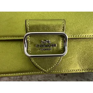 Coach CO984 Morgan Metallic Green Leather Crossbody Bag thumbnail 5