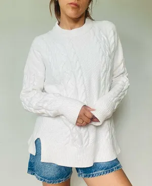 Abercrombie and fitch cable knit sweater thumbnail 5