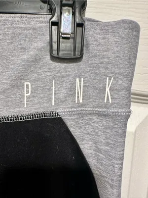 Victoria’s Secret PINK - Black and Grey Yoga Leggings - NWOT! thumbnail 4