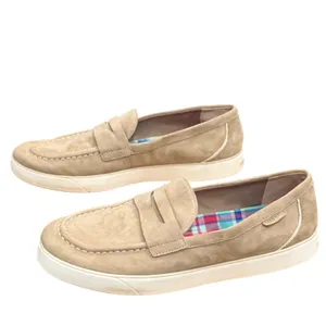 Cole‎ Haan Nantucket 2.0 Penny Loafers Womens 10.5 Beige Suede Light Academia thumbnail 2